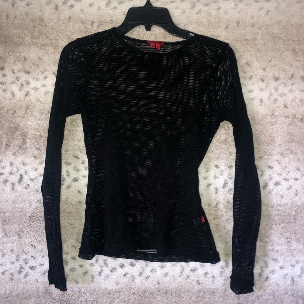 Tripp NYC mesh crew neck shirt